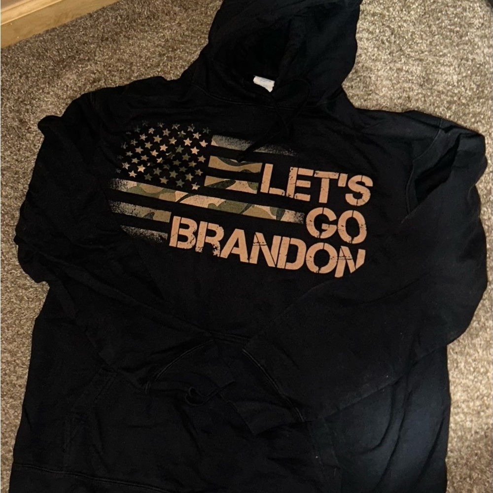 Black 'Let's Go Brandon' Hoodie